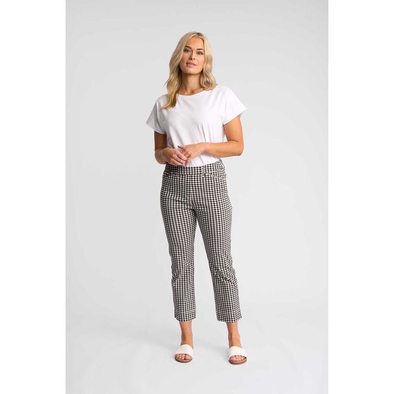 Vassalli Slim Leg 7/8 Pull On Pant With Elastic Back Waistband image number 3